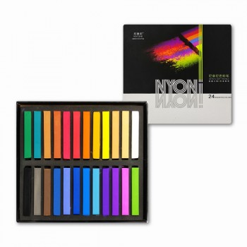 KIT GIZ SECO FLUORESCENTE COLORIDO COM 24 PEÇAS REF: APN2829-24