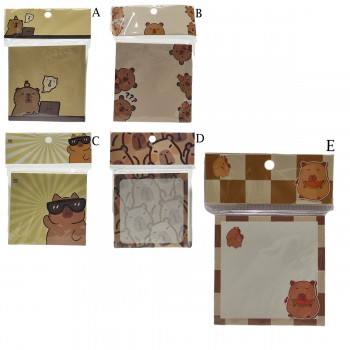 BLOCO DE PAPEL AUTOADESIVO COM 80 FOLHAS MODELO CAPIVARA REF: APYSD7905-2