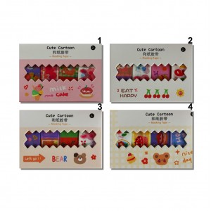 BOX DE FITAS ADESIVAS COM 4 UNIDADES EM PAPEL  REF: XM-612-7