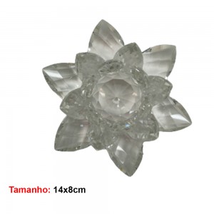 ENFEITE DE VIDRO LOTUS