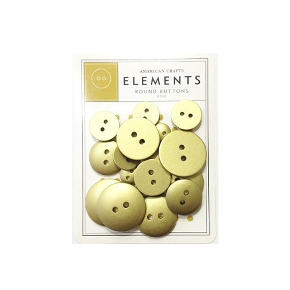 ILHOS METAL BUTTONS GOLD REF:85449