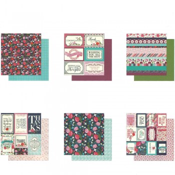 BLOCO CONT.24 FOLHAS DE PAPEL DECORADO 30X30