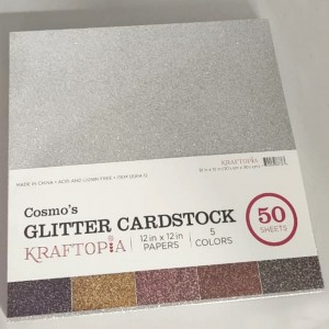BLOCO CONT.50 FOLHAS DE PAPEL GLITTER 30X30