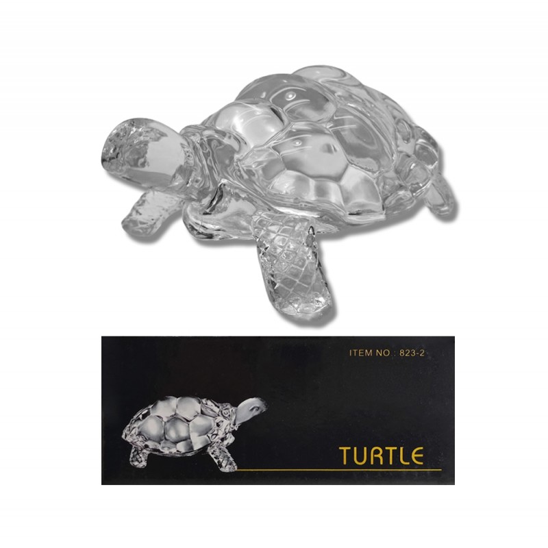ENFEITE DECORATIVO EM VIDRO MODELO TARTARUGA REF: 4157 ENFEITE DECORATIVO EM VIDRO MODELO TARTARUGA REF: 4157