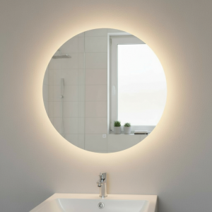 ESPELHO REDONDO COM LED EM PLASTICO 50CM REF: 6229 ESPELHO REDONDO COM LED EM PLASTICO 50CM REF: 6229