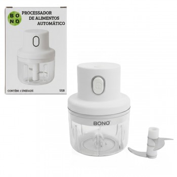 MINI PROCESSADOR DE ALIMENTOS AUTOMÁTICO USB DE METAL E PLÁSTICO 250ML REF: 6254