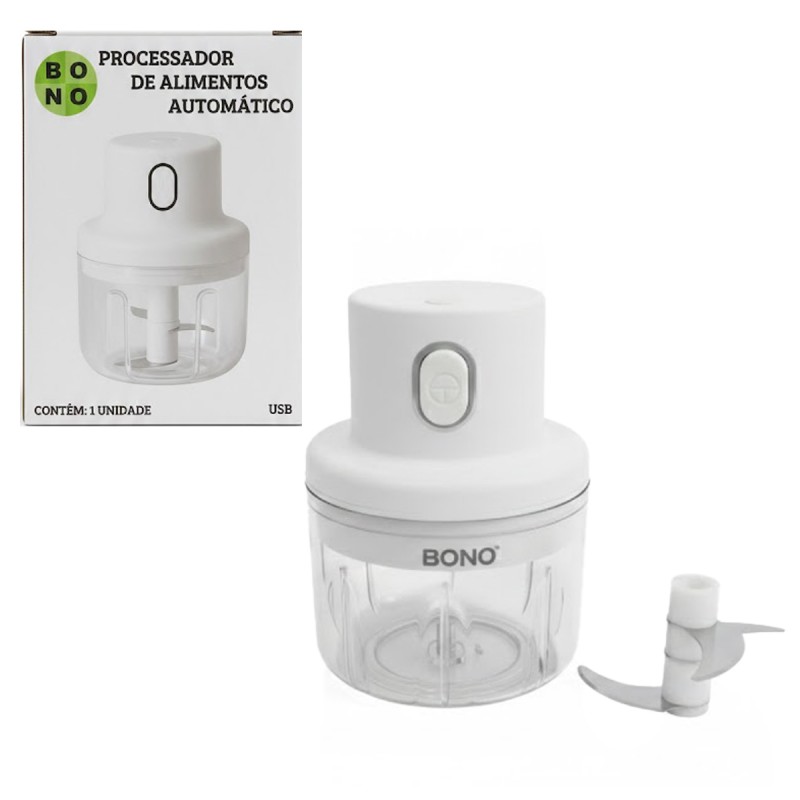 MINI PROCESSADOR DE ALIMENTOS AUTOMÁTICO USB DE METAL E PLÁSTICO 250ML REF: 6254 MINI PROCESSADOR DE ALIMENTOS AUTOMÁTICO USB DE METAL E PLÁSTICO 250ML REF: 6254