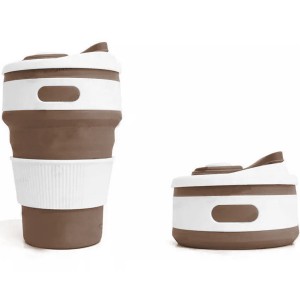 COPO PLASTICO RETRATIL C/ TAMPA 350ML