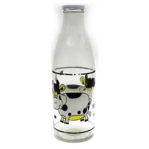 GARRAFA DE VIDRO ESTAMPADA MOD: 1