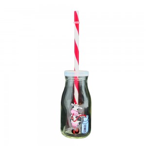 MINI GARRAFA DE VIDRO VACA 200ML  REF: DH15008D