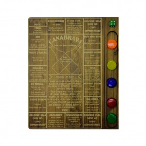 JOGO SHOT CANABRAVA COM DADO E 6 COPOS  REF: 293 JOGO SHOT CANABRAVA COM DADO E 6 COPOS  REF: 293