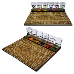 JOGO SHOT CANABRAVA COM DADO E 6 COPOS  REF: 293 JOGO SHOT CANABRAVA COM DADO E 6 COPOS  REF: 293