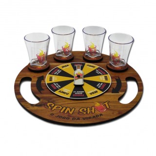 JOGO DE ROLETA SPIN SHOT EM MADEIRA REF: 142