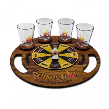 JOGO DE ROLETA SPIN SHOT EM MADEIRA REF: 142
