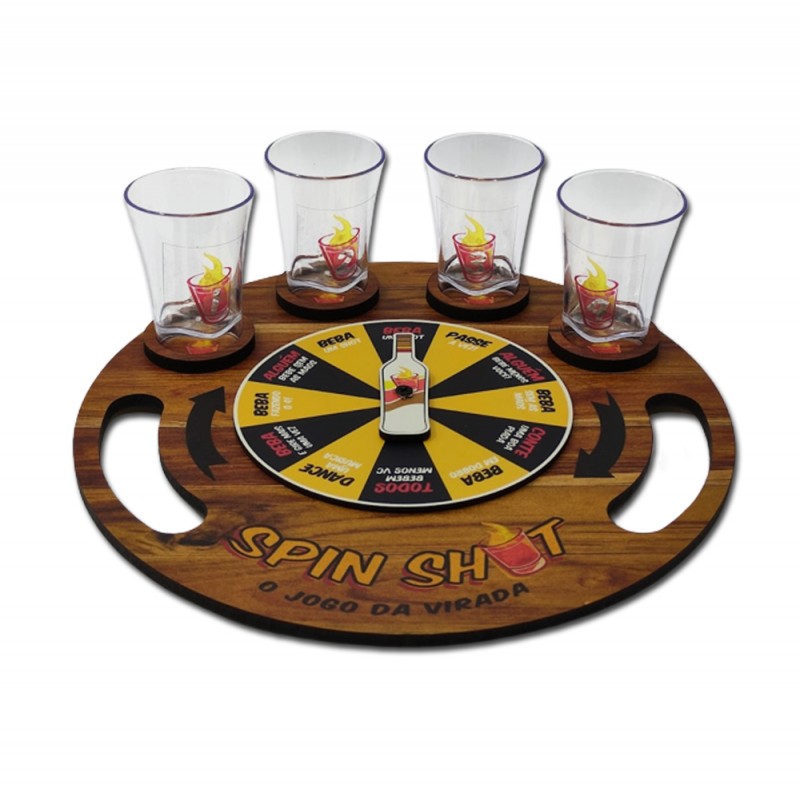 JOGO DE ROLETA SPIN SHOT EM MADEIRA REF: 142
