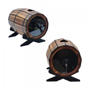 PORTA ROLHAS MODELO BARRICA EM MADEIRA REF: 9013 PORTA ROLHAS MODELO BARRICA EM MADEIRA REF: 9013