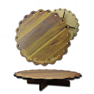 SUPORTE PARA BOLOS EM MADEIRA REF: 168 SUPORTE PARA BOLOS EM MADEIRA REF: 168
