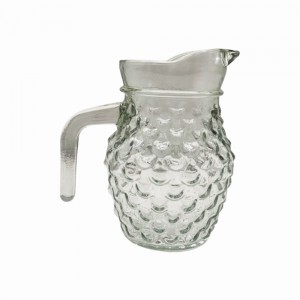 JARRA COM RELEVO CLEAR EM VIDRO 480ML REF: S23090B JARRA COM RELEVO CLEAR EM VIDRO 480ML REF: S23090B