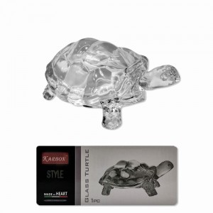ENFEITE DECORATIVO EM VIDRO MODELO TARTARUGA  REF: BE4004 ENFEITE DECORATIVO EM VIDRO MODELO TARTARUGA  REF: BE4004