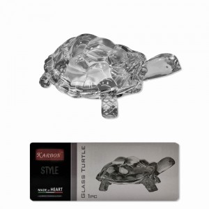 ENFEITE DECORATIVO EM VIDRO MODELO TARTARUGA  REF: BE4005 ENFEITE DECORATIVO EM VIDRO MODELO TARTARUGA  REF: BE4005