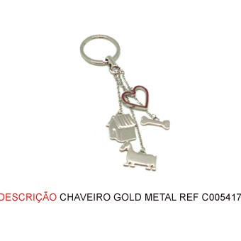 CHAVEIRO EM METAL. TAM:9x4.3x2CM