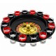 JOGO DRINKS ROLETA COM 16 COPOS SHOT DE VIDRO REF: 1492