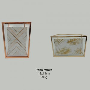PORTA RETRATO ROSE GOLD 13X18CM REF: 4521 