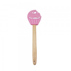 ESPATULA CUPCAKE BAMBU  COR: ROSA 