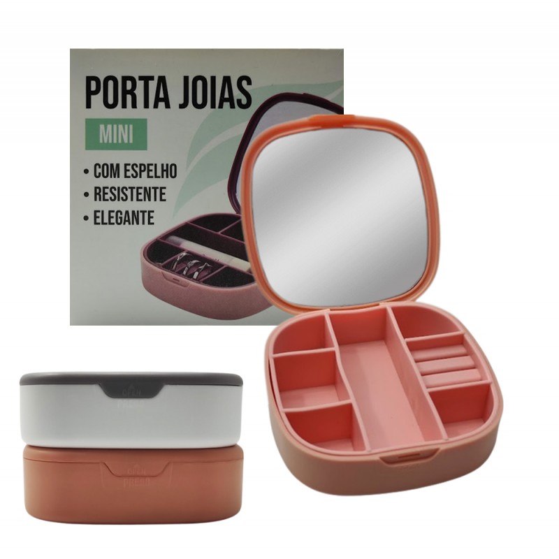 MINI ESTOJO PORTA JÓIAS EM PLÁSTICO 10CM  REF: 5357