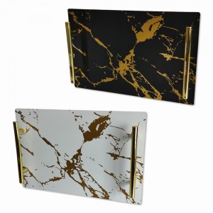 BANDEJA RETA DECORATIVA EM MADEIRA REF: 2898