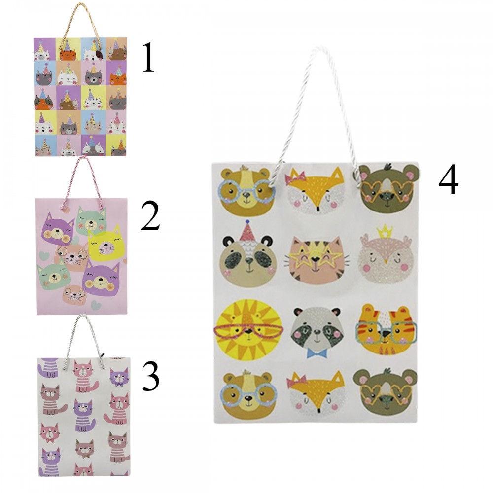 SACOLA DE PAPEL PARA PRESENTES INFANTIL REF: 5877