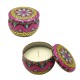 VELA AROMÁTICA PERFUMADA EM LATA DECORATIVA MODELO MANDALA REF: 5951 