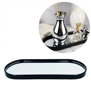 BANDEJA ESPELHADA DECORATIVA EM PLÁSTICO E VIDRO REF: 6367 BANDEJA ESPELHADA DECORATIVA EM PLÁSTICO E VIDRO REF: 6367