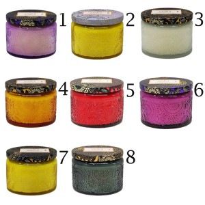 VELA PARAFINA E POTE EM VIDRO REF: 6627 VELA PARAFINA E POTE EM VIDRO REF: 6627