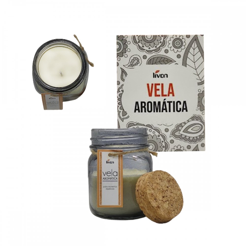 VELA PARAFINA AROMÁTICA EM VIDRO REF: 6636
