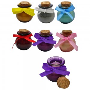 VELA PARAFINA COM POTE DE VIDRO REF: 6644