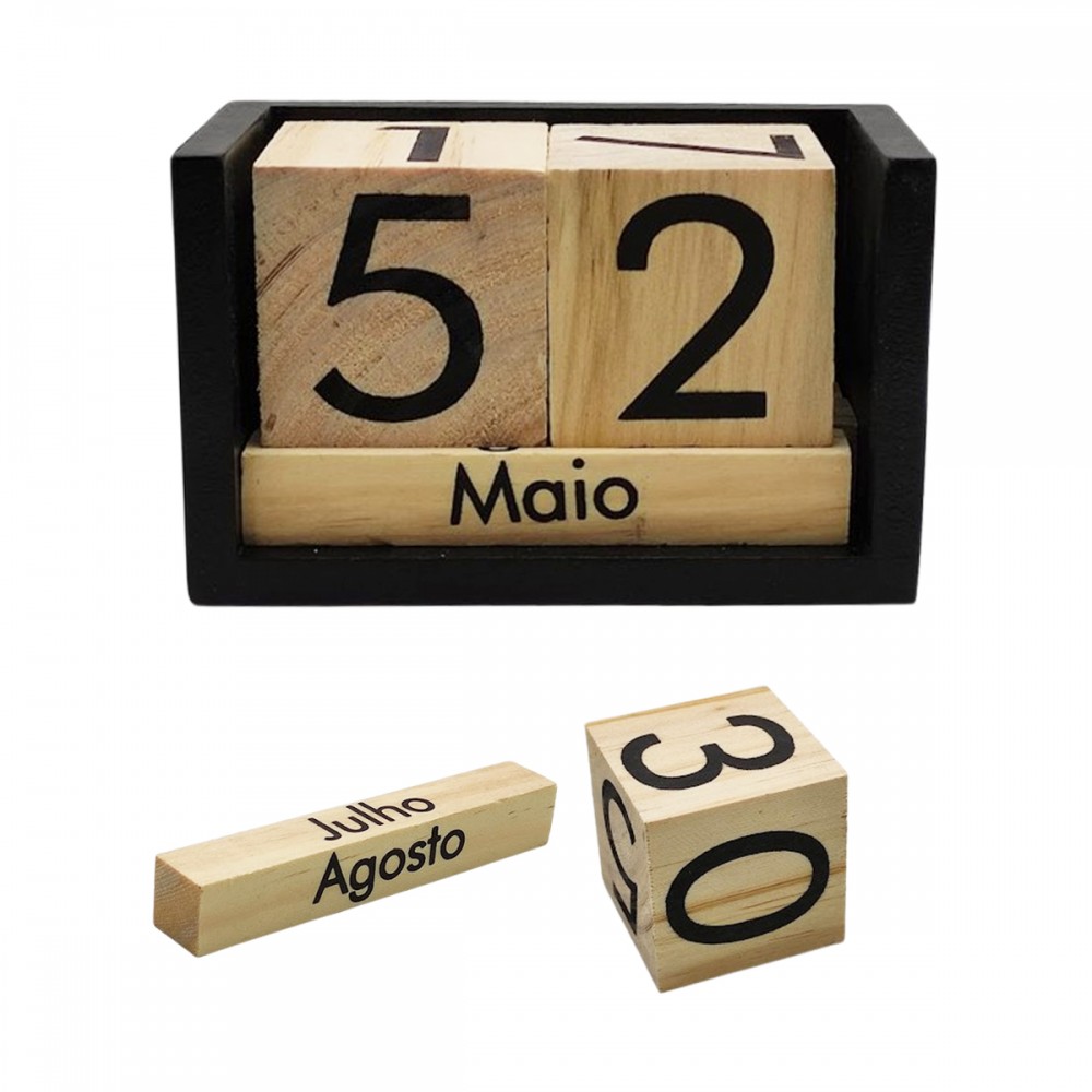 CALENDÁRIO DE MESA DECORATIVO EM MDF  REF: 6649