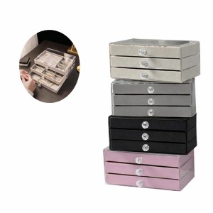 ESTOJO PORTA JOIAS COM GAVETAS ORGANIZADORAS EM ARCRÍLICO REF: 6727