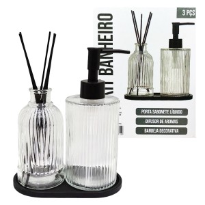 DISPENSER DE SABONETE COM DIFUSOR DE VIDRO REF: 7071 DISPENSER DE SABONETE COM DIFUSOR DE VIDRO REF: 7071