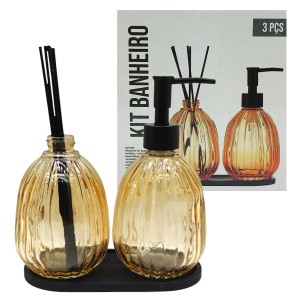 DISPENSER DE SABONETE COM DIFUSOR DE VIDRO REF: 7074 DISPENSER DE SABONETE COM DIFUSOR DE VIDRO REF: 7074