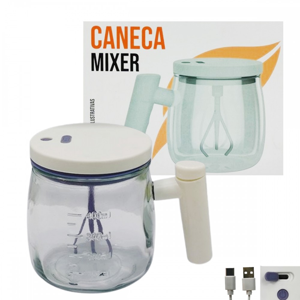 COPO MIXER 500ML EM VIDRO E PLÁSTICO REF: 7019