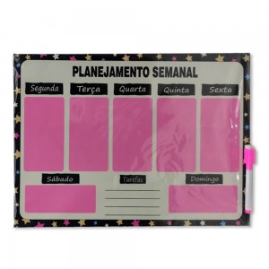PLANEJADOR PLANEJAMENTO SEMANAL EM METAL 40X29CM REF: MP-25 PLANEJADOR PLANEJAMENTO SEMANAL EM METAL 40X29CM REF: MP-25
