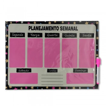 PLANEJADOR PLANEJAMENTO SEMANAL EM METAL 40X29CM REF: MP-25