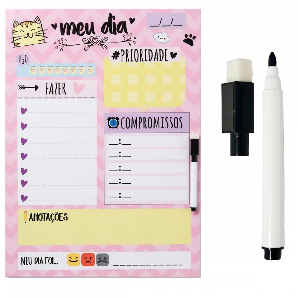 PLANEJADOR DIÁRIO MODELO GATO 29X40  REF: MP27