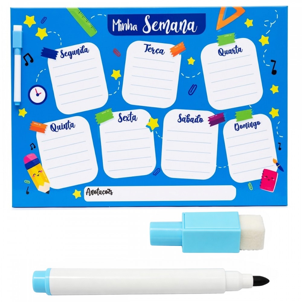 PLANEJADOR TEMÁTICO DE METAL COM CANETA REF: MP35