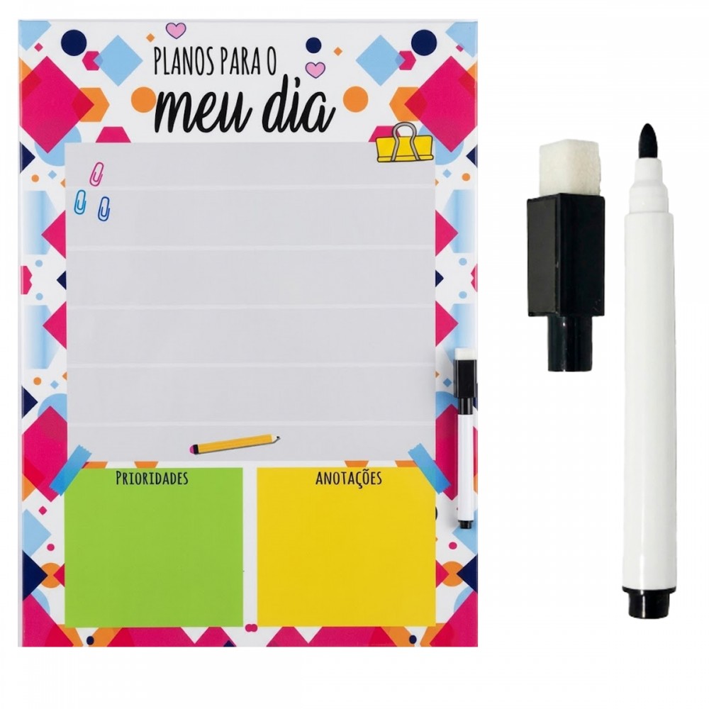 PLANEJADOR "PARA O MEU DIA" EM METAL 29X40 REF: MP-39