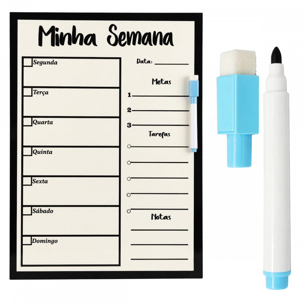 PLANEJADOR MINHA SEMANA P&B  REF: MP48