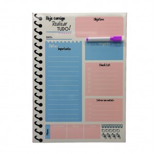 PLANEJADOR "HOJE CONSIGO" EM METAL 29X40 REF: MP 57