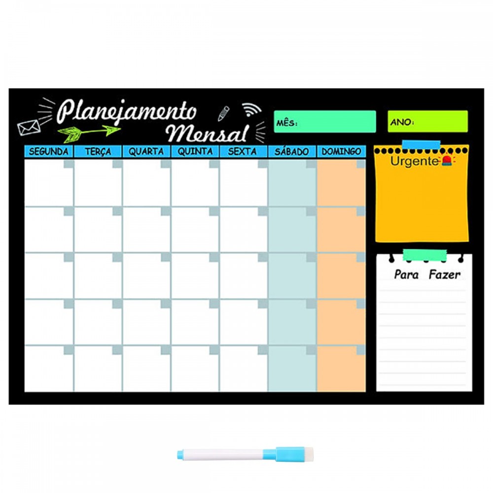 PLANNER PLANEJAMENTO MENSAL 40X60 REF: PG-24