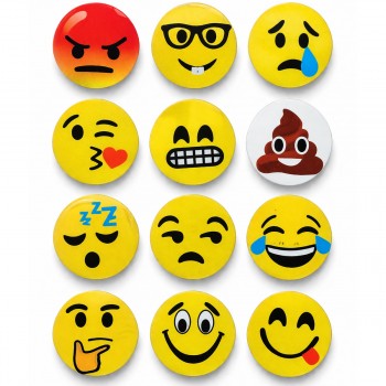 IMÃ DE METAL MODELO EMOJIS COM 12 PEÇAS REF: IM00 IMÃ DE METAL MODELO EMOJIS COM 12 PEÇAS REF: IM00